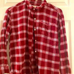 Plaid button down shirt